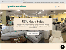 Tablet Screenshot of ippolitosfurniture.com